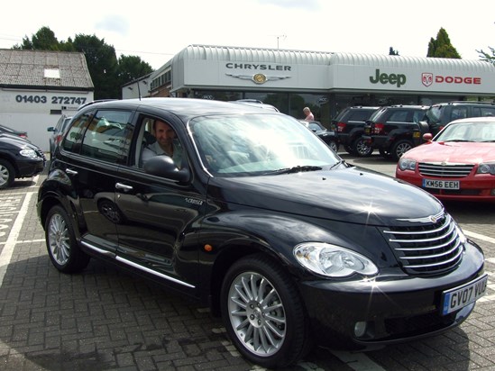 Norm Collecting his New PT Cruiser May07