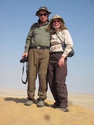 With Roz at Dune 7, Swakopmund, Namibia