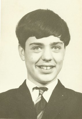 At Dartford Technical High School for Boys, aged about 14