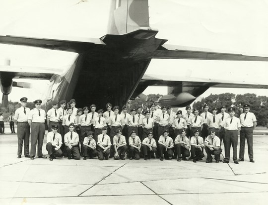 With Dartford Air Training Corps - Steve back row, first left