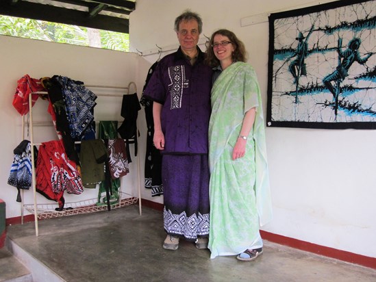In the batik workshop, Sri Lanka, 2012