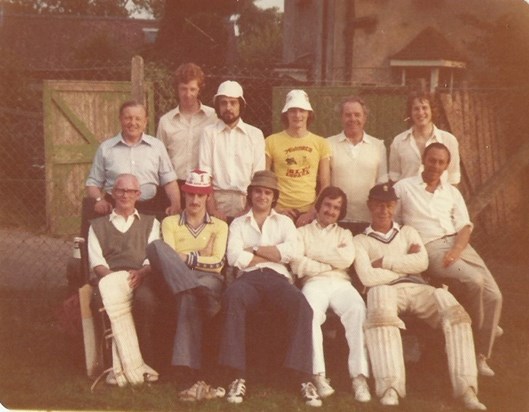 A spot of cricket - Steve back row, third left