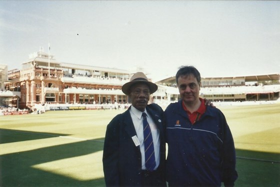 Eric and Steve at Lords, 2004