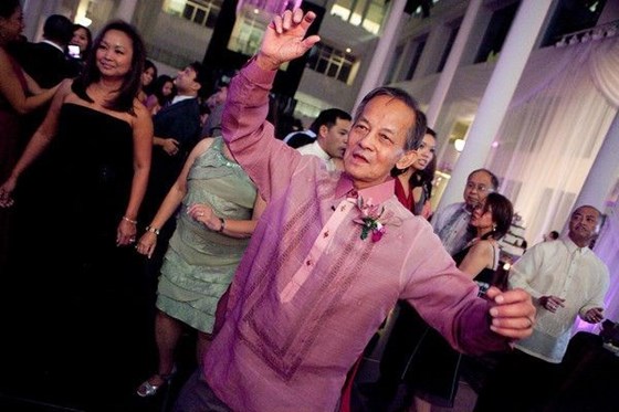 Dad dancing at Melodee and Kris' wedding