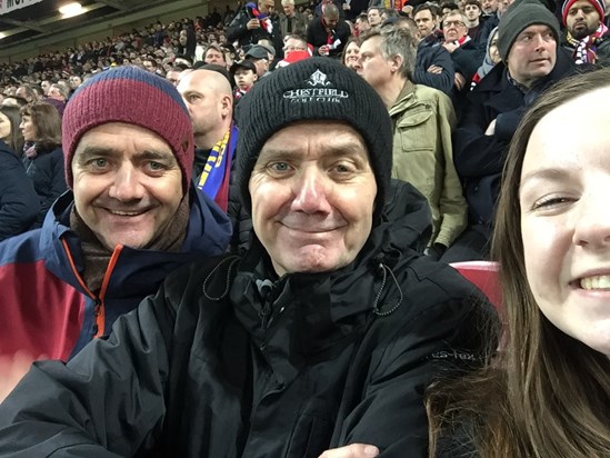 Old Trafford 10/04/2019- we lost 1-0 to Barcelona and all of us drank far too much after the game- I didn’t end up making it to work at 7a.m. the next day