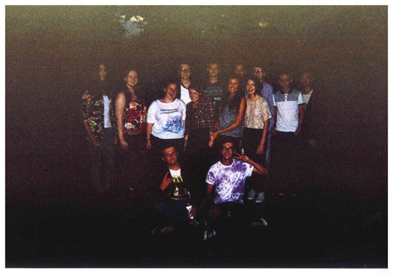 Hazy disposable pic from one of many infamous parties - probably a reflection of the night!