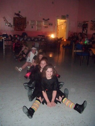 Halloween party at Cheryl’s dance school z