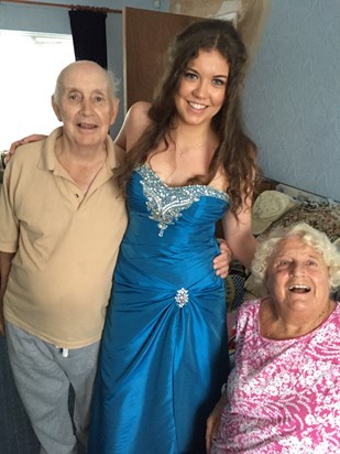 Prom stop with Grandad and Grandma