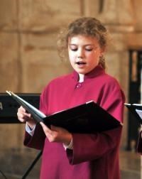 Singing as part of Leeds Cathedral Girls Choir