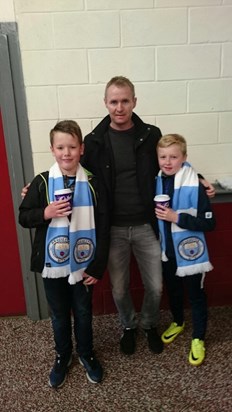 Tony kindly let Daniel join him and Dan at a Man City game!! He will remember this day forever!! ??