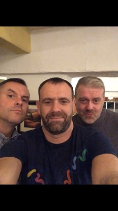 Selfie of the lads in Pesto.