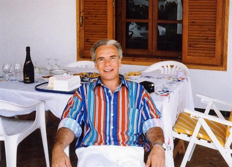 A very young looking Rob - birthday in Mojacar, 1994