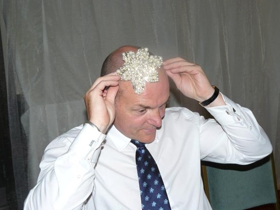 Dave in bridal headgear - 2011