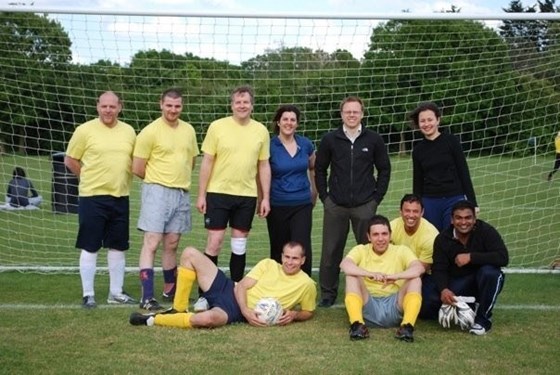 The mighty Ford football team . . . before another 6-0 defeat