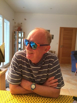 May 2016. At home in Bargemon, showing off the new sunglassses.