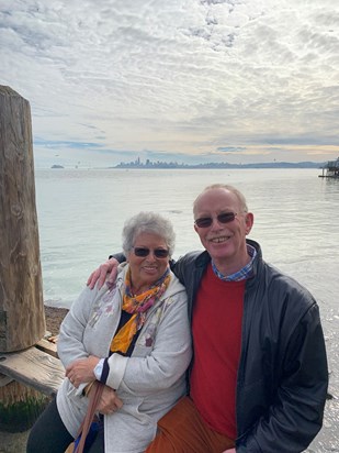 Jan 2019 Sausalito with San Francisco in background. Last hols together.