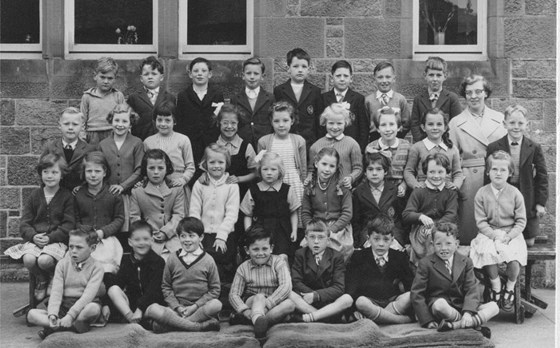 Haddington Primary School. Derek in the front row, third from the right.