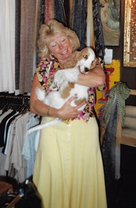 Barbara at Skipton dress shop