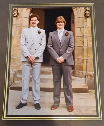 Wayne with Best Man Alan