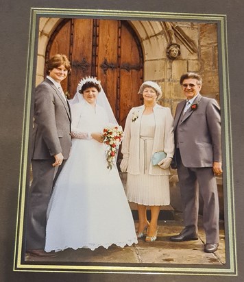 Wayne & Gaynor with Gaynor's parents