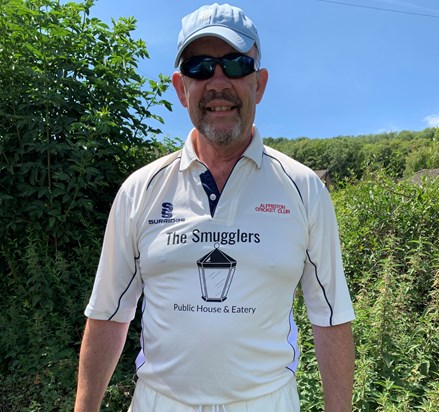 Playing for Alfriston Cricket Club