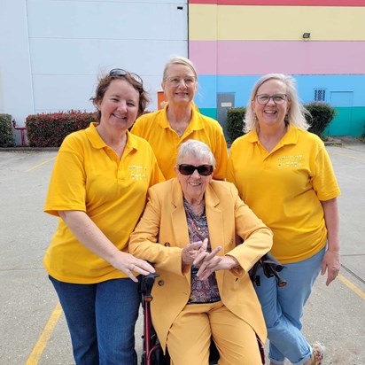 with tia, sharron and christine on wear it yellow day