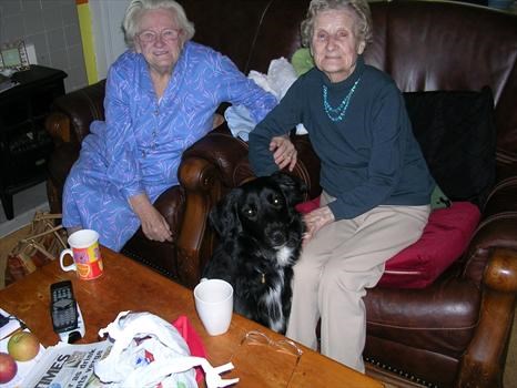 Mum with Sister Daisy. last year. last time