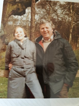 The Major Oak - Helen and Dad