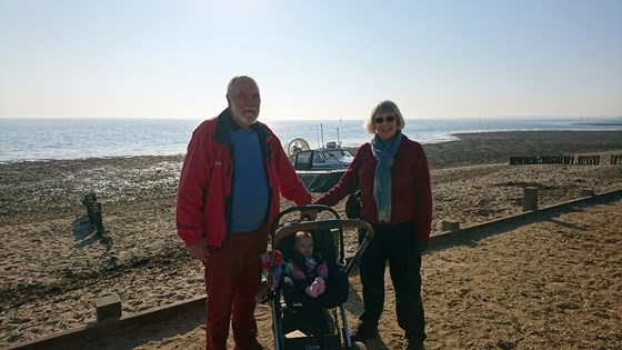 With Ada_Fae and hovercraft at Lepe