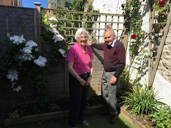 John & Shirley at home in Charmouth in 2020