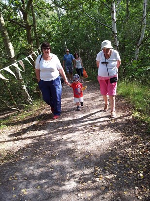 A stroll with Louise & Great Grandson Joe