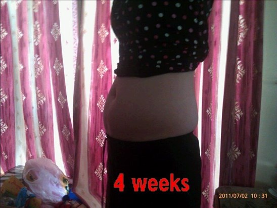 bump at 4 weeks
