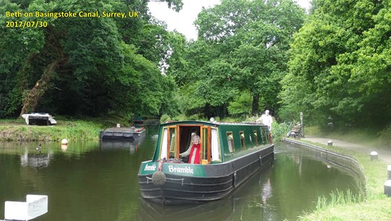2017/07/30 Beth on Basingstoke Canal trip