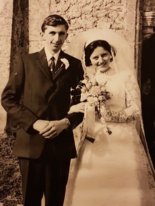 Ken and Margaret on their wedding day.