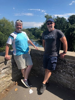 Ludlow Bridge in August 2020. Just before an idyllic lunch at the start of a great weekend