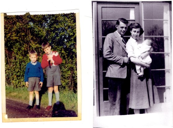 More early years with mum and dad and with his brother and the cat.
