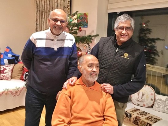 4th January 2019.. Raj on his birthday with Jitu and Himanshu 