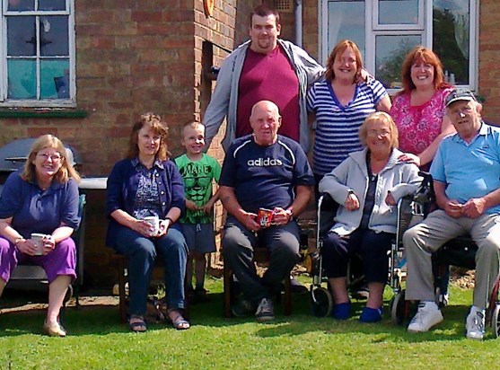 Margaret and some of her family 2013