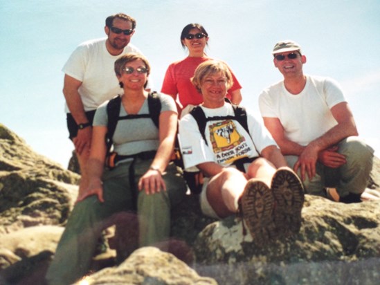 A wonderful memory climbing Tryvan training for the 3peaks in 2000. So many happy memories of an amazing lady.