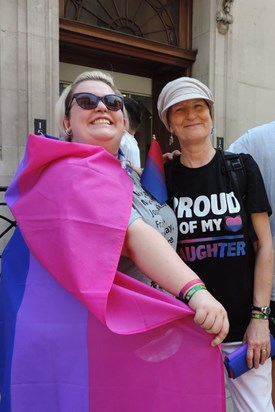 Mum and me at Pride 2018
