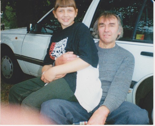 Julia and Dad on one of our Sunday outings