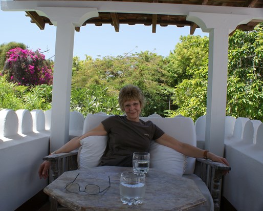Relaxing in Kenya
