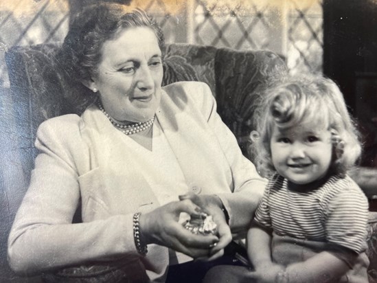 Lizzie with granny 