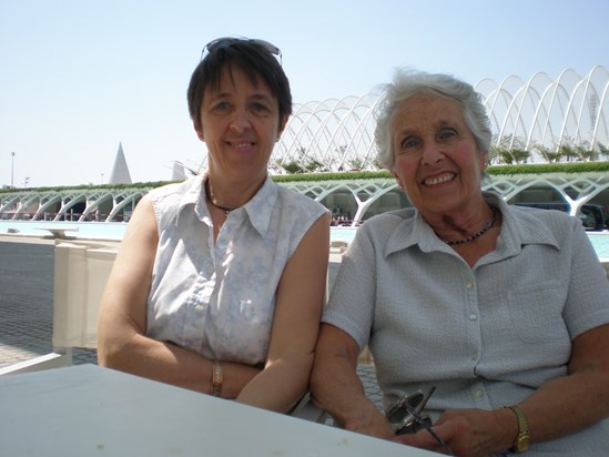Mum and me enjoying the sunshine Valencia  2007