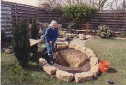 Digging the pond -Spring 1993