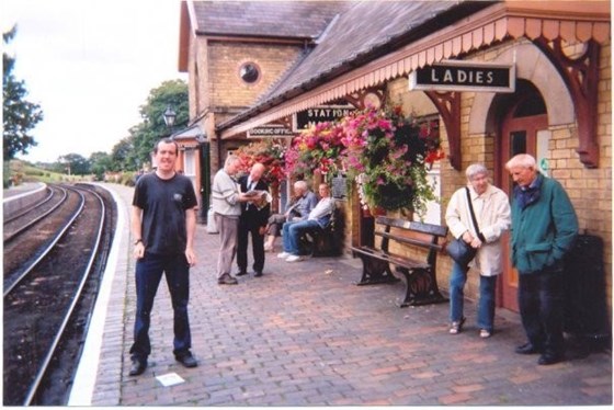 Stu's favourite pastime - going on steam train trips