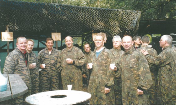 Off to war. Paintball 2001