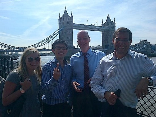 Tower Bridge - Naomi, Ed, Bernd & Dave