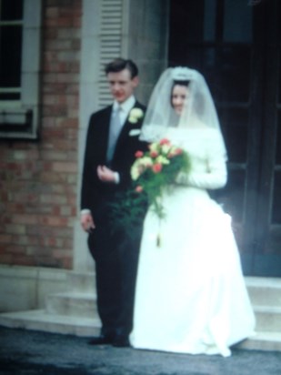 Mum and Dad on their wedding day.....A very good looking couple.