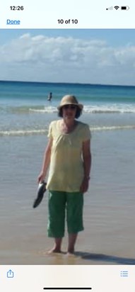 Mum at Stradbroke Island, Redlands coast QLD